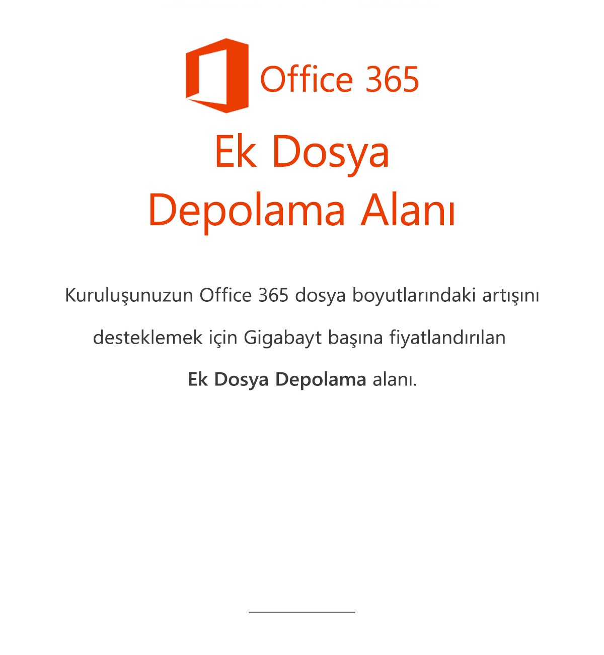 Office 365 Ek Dosya Depolama Alanı