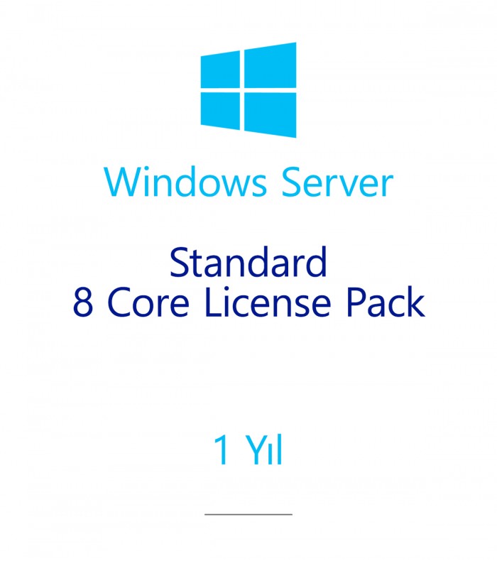 Windows Server Standard 8 Core License Pack 1 year