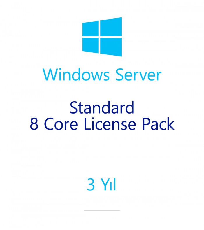 Windows Server Standard 8 Core License Pack 3 year